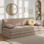 Luma – 3-Sitzer-Schlafsofa – Brauner Chenille-Stoff