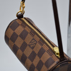 Pochette Louis Vuitton Papillon Lona Damier Ébène