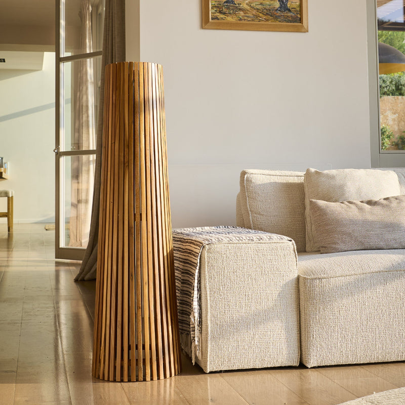 Tecka - Décoration Lumineuse Solaire - Bois - Bois