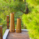 Tecka - Décoration Lumineuse Solaire - Bois - Bois