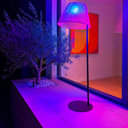 Octavio - Lampadaire Sans Fil - Corde - Marron