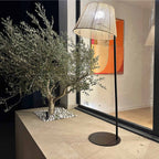 Octavio - Lampadaire Sans Fil - Corde - Marron