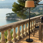 Mateo - Lampadaire Solaire - Polyrotin - Beige
