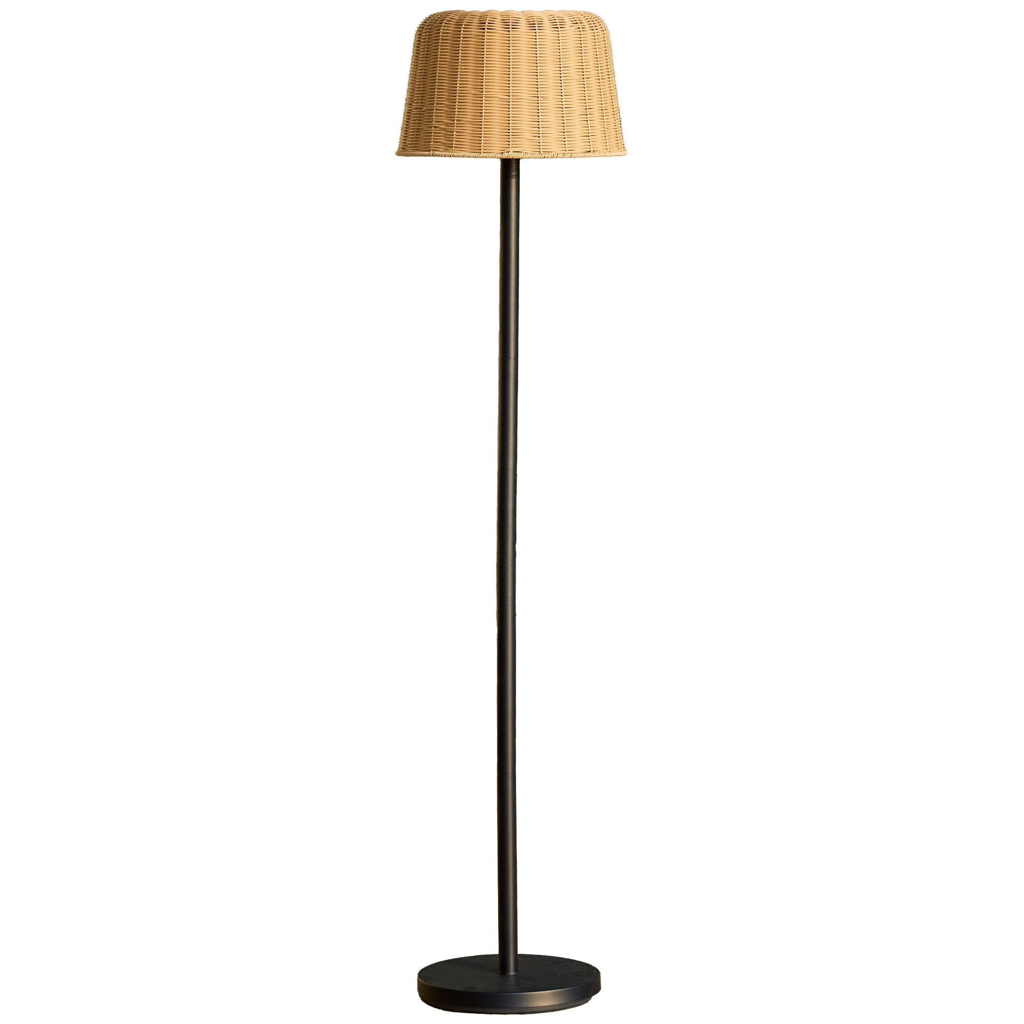 Mateo - Lampadaire Solaire - Polyrotin - Beige