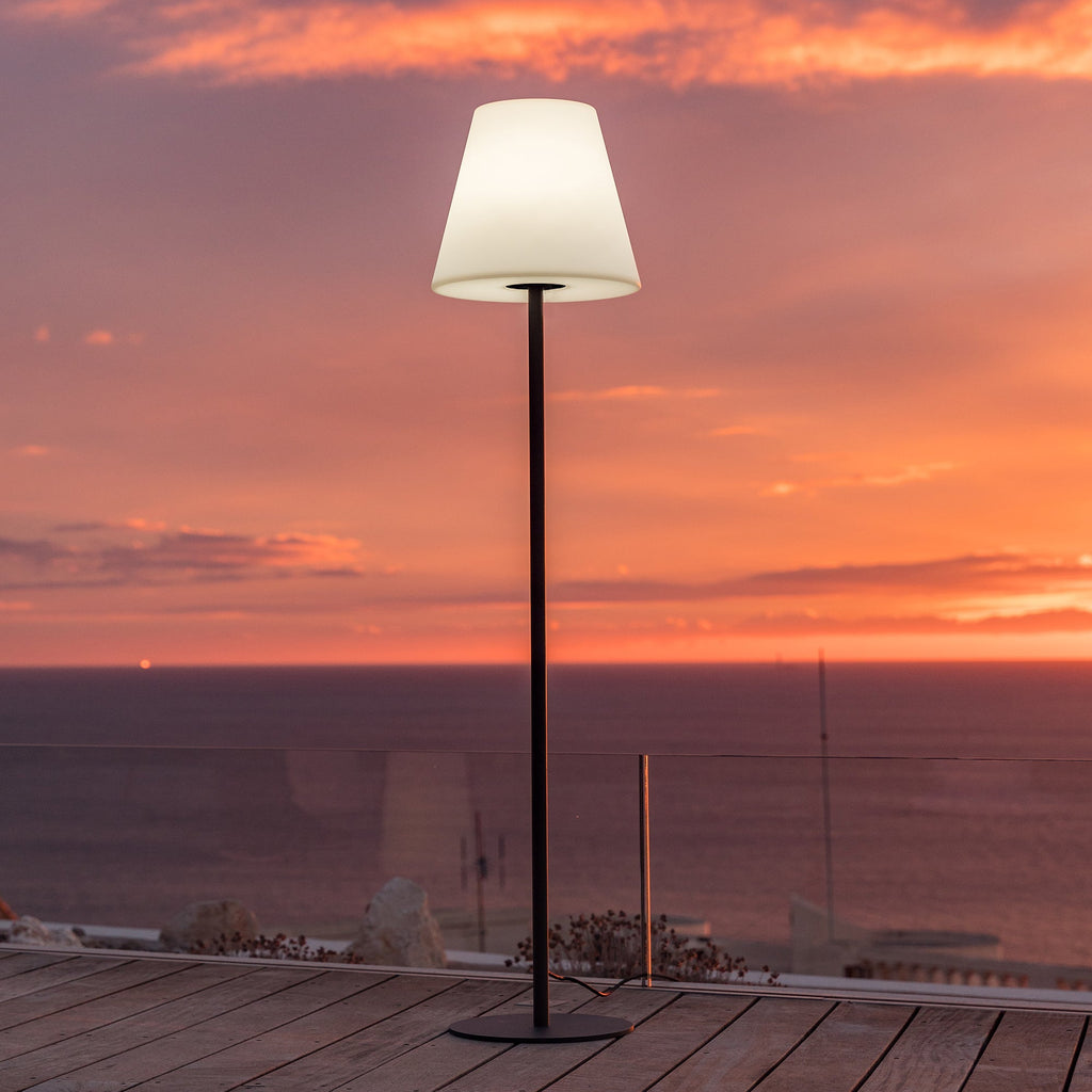 Standy - Lampadaire Filaire - Acier - Gris