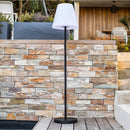 Luminosa lámpara de pie solar y recargable base metálica LED blanco cálido / blanco regulable STANDY SOLAR H150cm - REDDECO.com