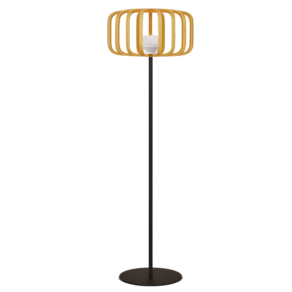 Standy Bambou - Lampadaire Sans Fil - Bambou - Beige