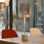 Roby - Lampe De Table Sans Fil - Acier - Blanc