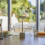 Roby - Lampe De Table Sans Fil - Acier - Gris