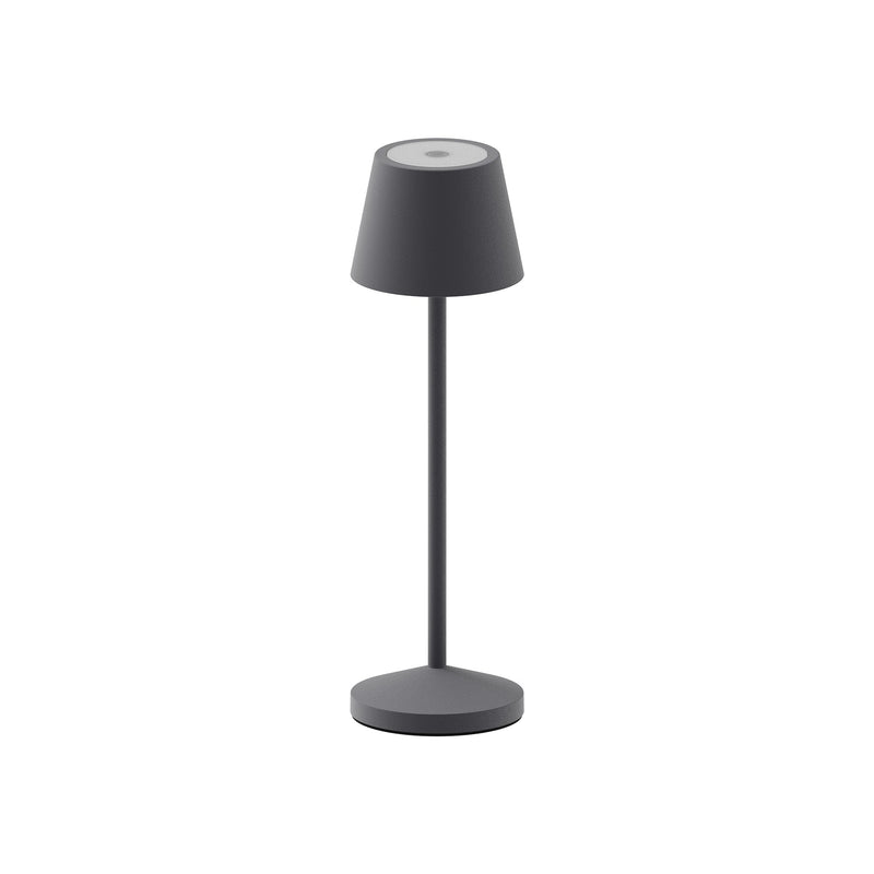 Emily - Lámpara de mesa inalámbrica - Acero - Gris antracita