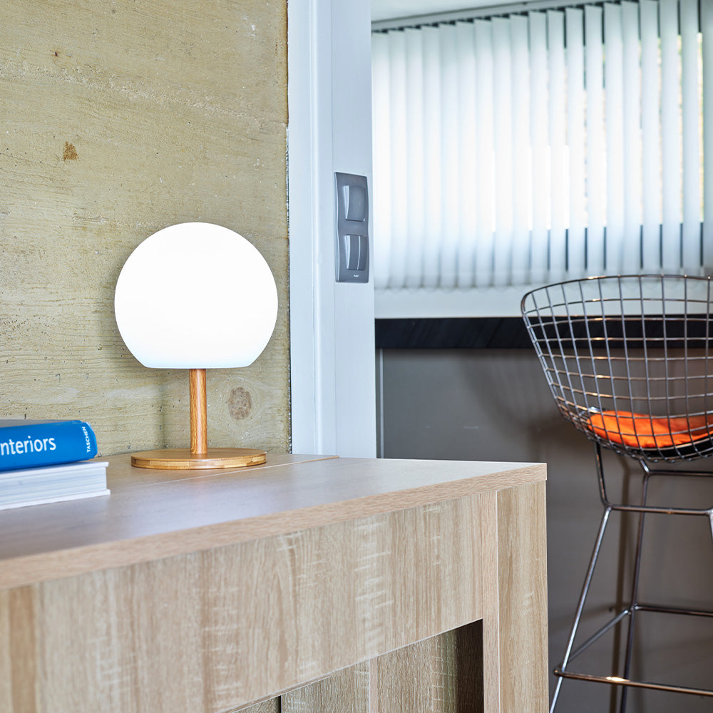 Luny - Cordless Table Lamp - Wood - Wood
