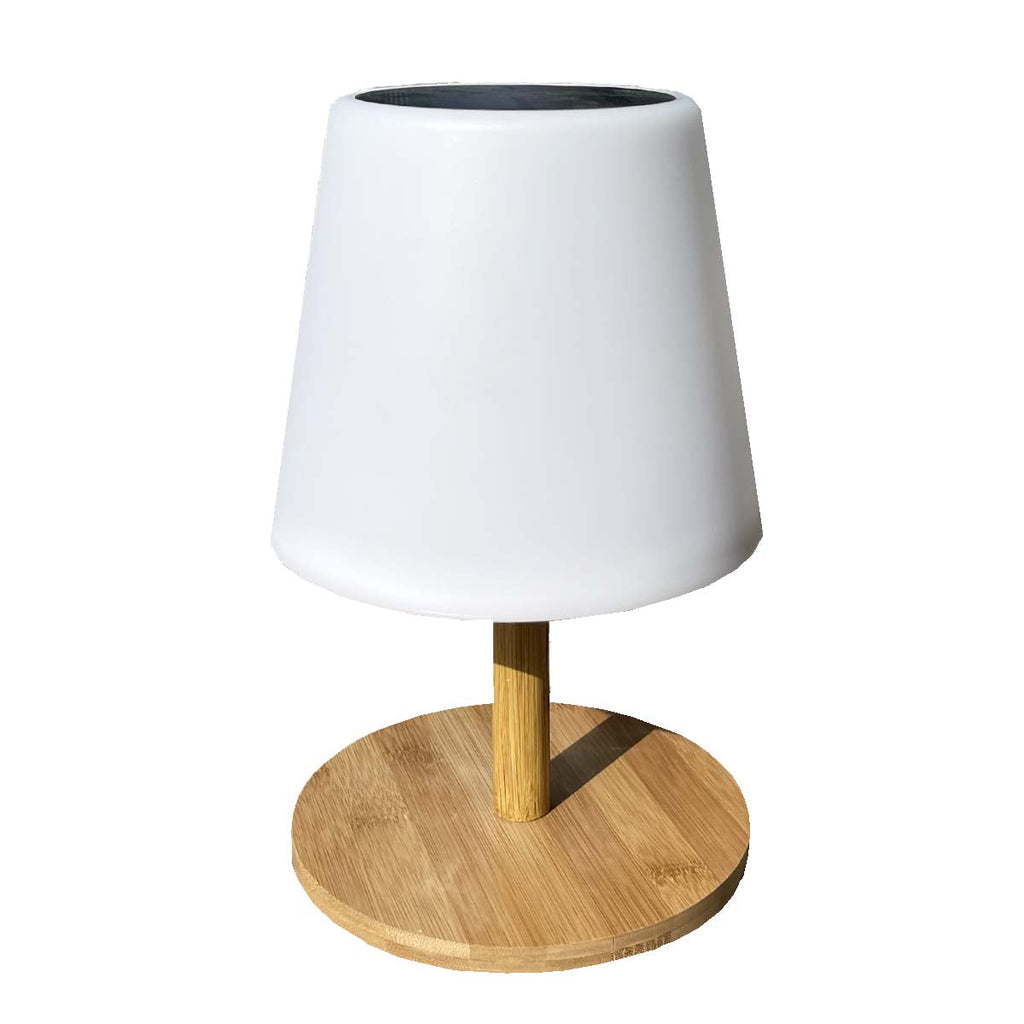 Wood - Solar Table Lamp - Wood - Wood