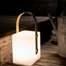 Linterna inalámbrica mango de bambú LED blanco cálido/multicolor regulable TIKY H27cm - REDDECO.com