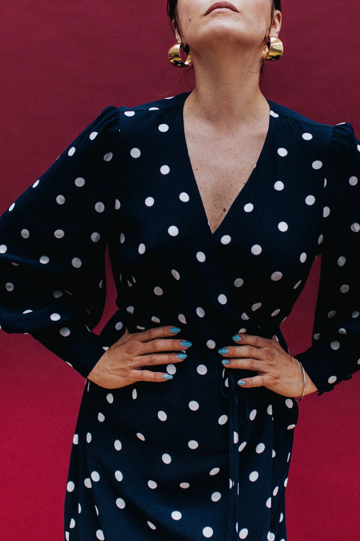 Abito Marla - Polka Navy