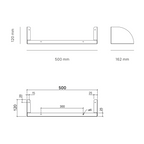 Le Convivial - Wall Shelf - Steel - Fine Texture Cream
