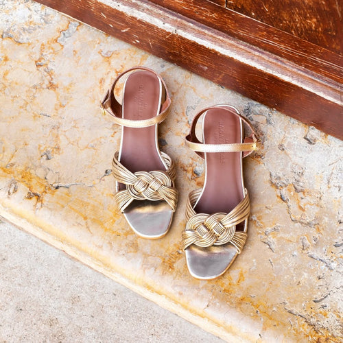 Gigi Heeled Sandals - Gold