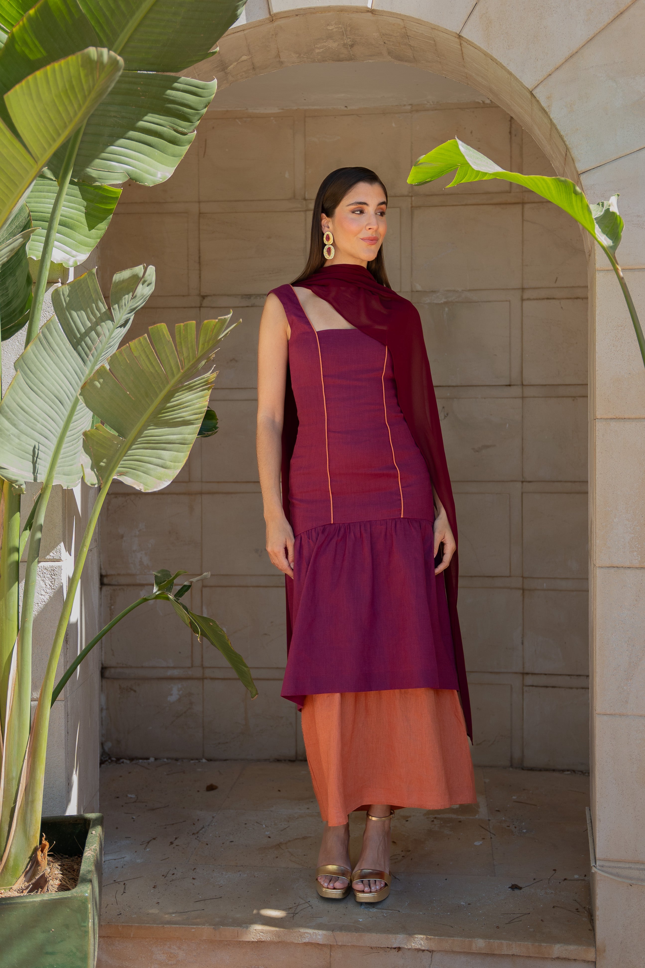 Robe Leslie - Bordeaux