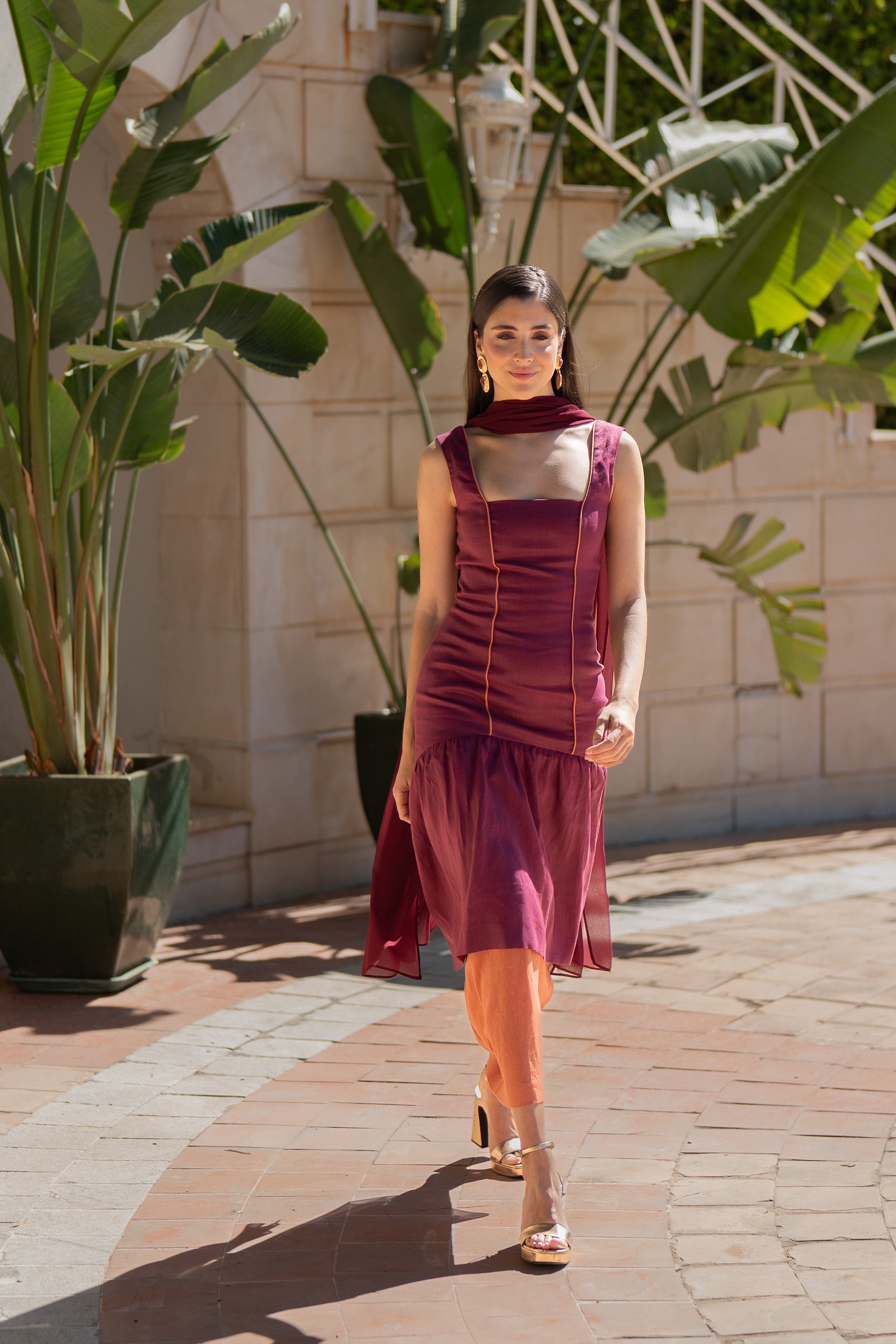 Robe Leslie - Bordeaux