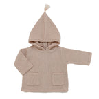 Burnous Anatole Powder Pink Knit 100% Wool - Baby