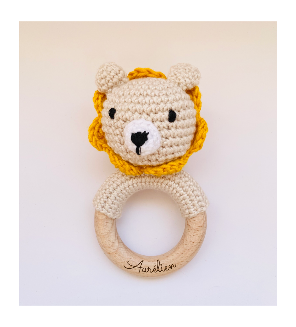 Hochet En Crochet Pour Bébé Personnalisé