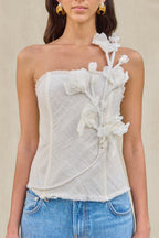 Top Namid - Blanco roto