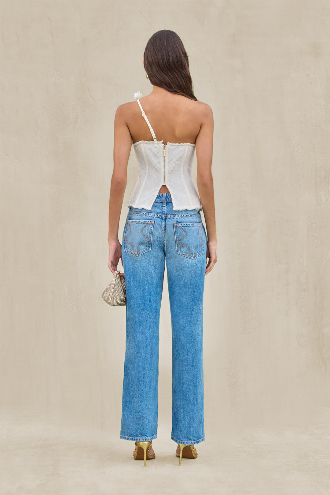 Top Namid - Blanco roto