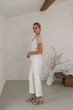 Combinaison Pantalon De La Mariée - Écru