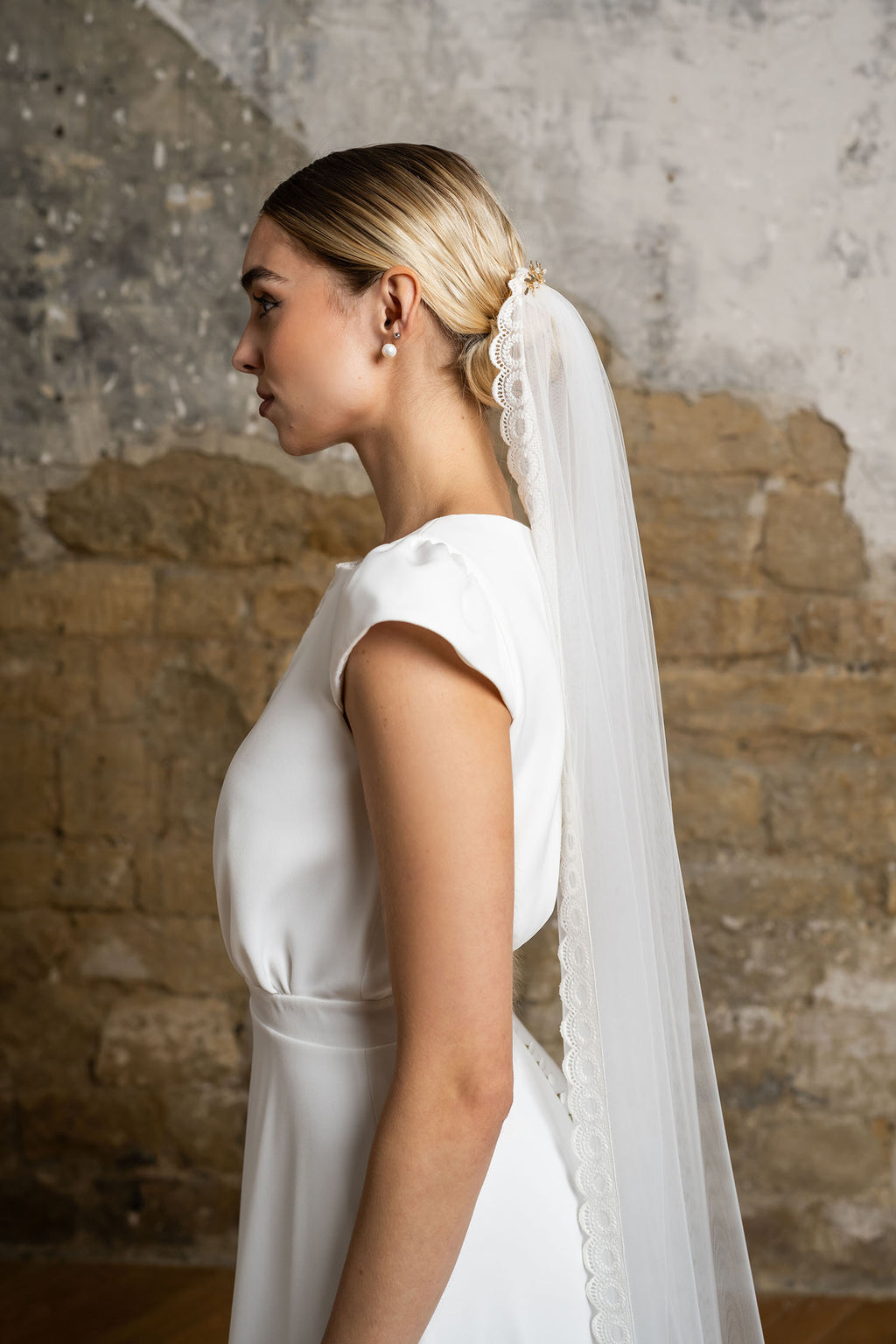Voile Agathe - Blanc Soie