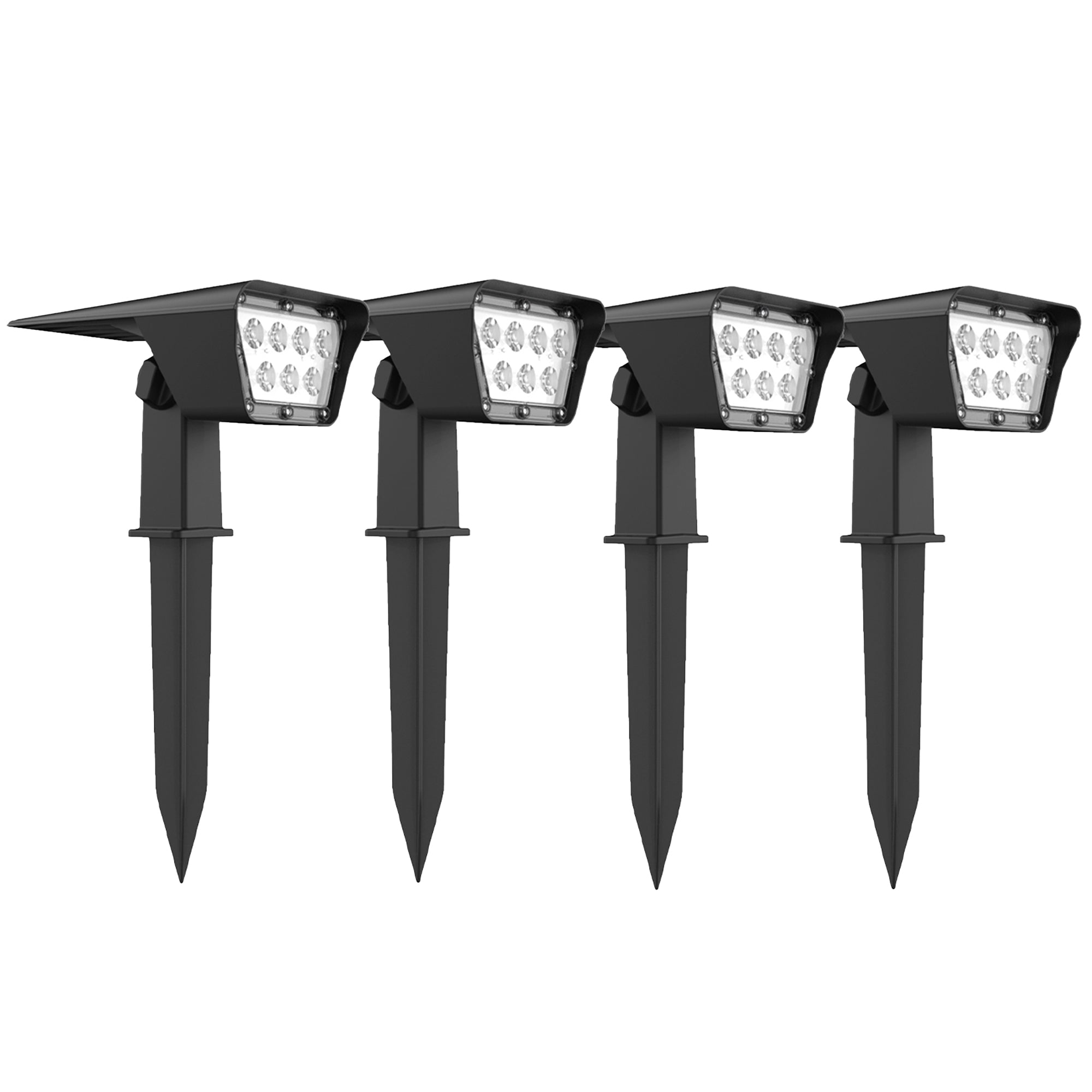 Curtis - Solar Spotlight - Plastic - Black