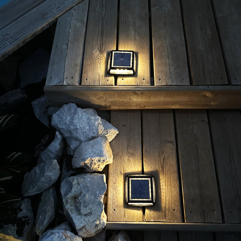 Quadry - Balise Solaire - Acier - Noir