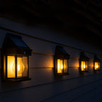 Sunflare - Decorative Solar Wall Light - Plastic - Black