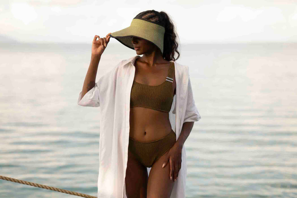 Bas De Maillot 2 Pièces - Noor - Kaki