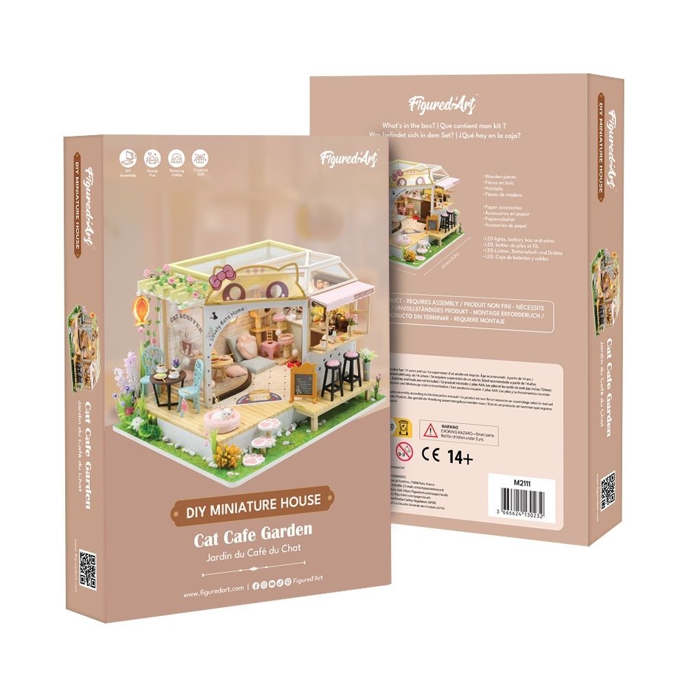 Miniature House - Cat Café Garden