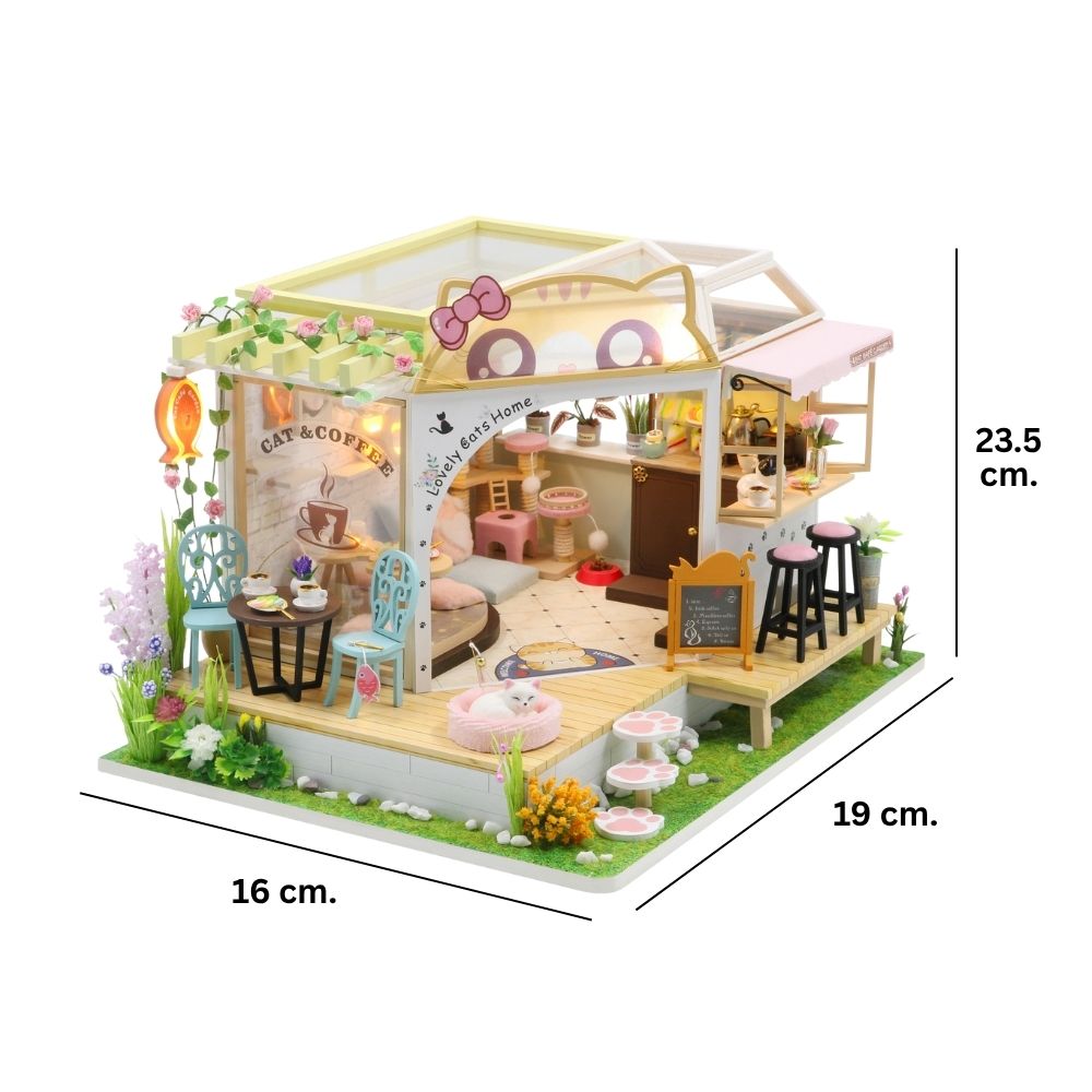 Miniature House - Cat Café Garden
