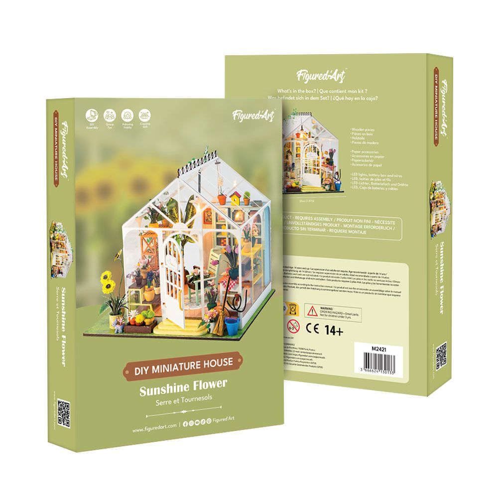 Maison Miniature - Fleur Ensoleillée