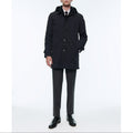 Water-Repellent Canvas Parka - Blue