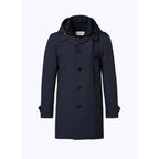 Water-Repellent Canvas Parka - Blue