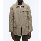Fursac - Chaqueta de Tela de Algodón Impermeable - Taupe - Hombre