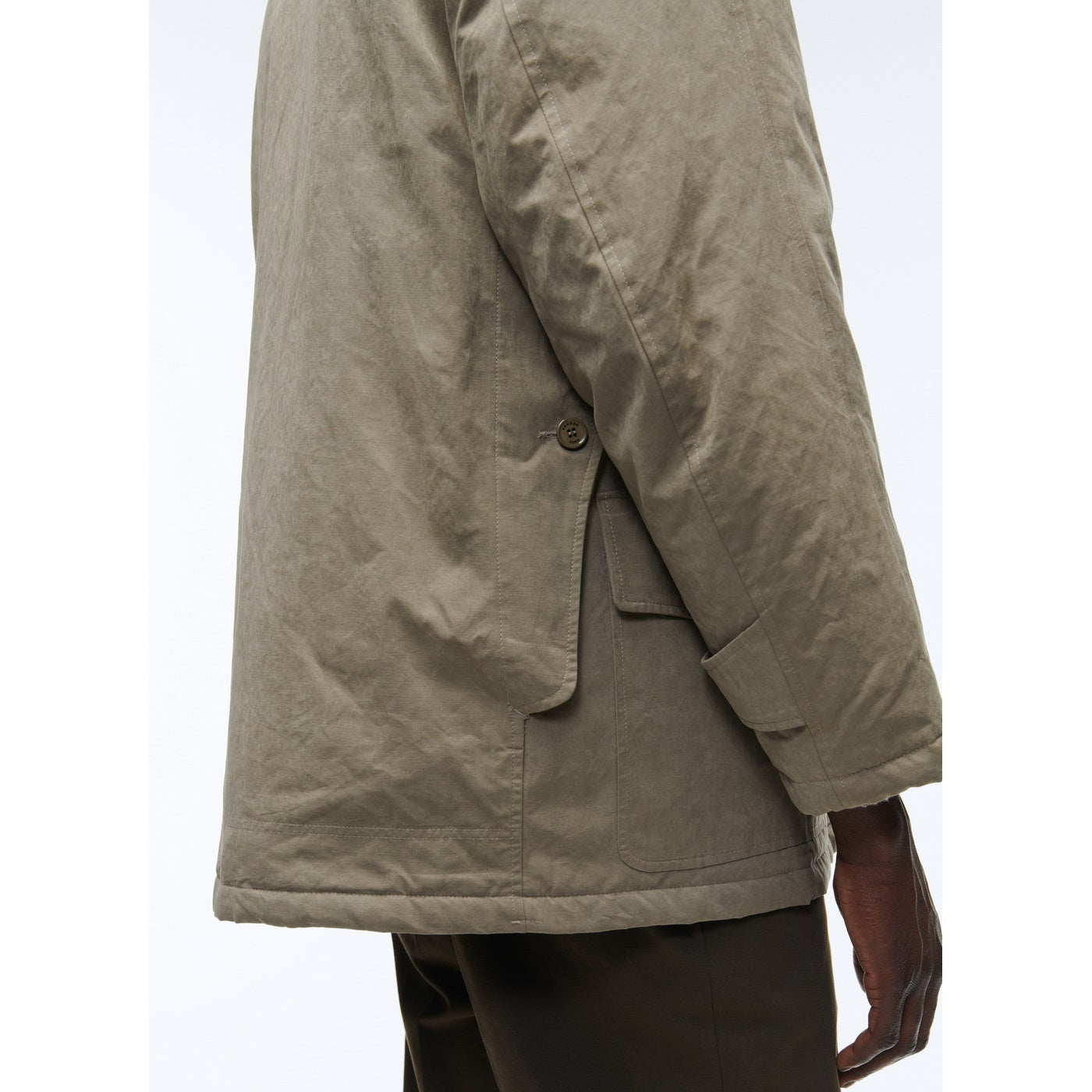 Fursac - Chaqueta de Tela de Algodón Impermeable - Taupe - Hombre