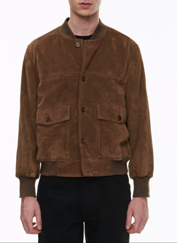 Fursac - Caramel Suede Jacket - Chocolate - Men