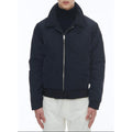 Fursac - Blouson En Toile Technique Froissée - Bleu Nuit - Homme