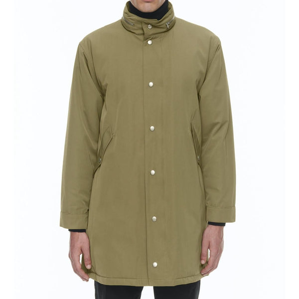 Fursac - Parka Matelassée Fishtail En Twill - Vert Olive