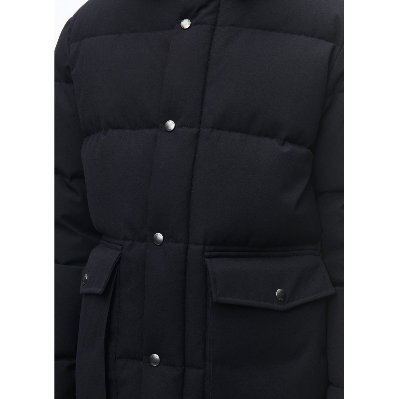 Fursac - Hooded Puffer Jacket in Water-Repellent Canvas - Blue