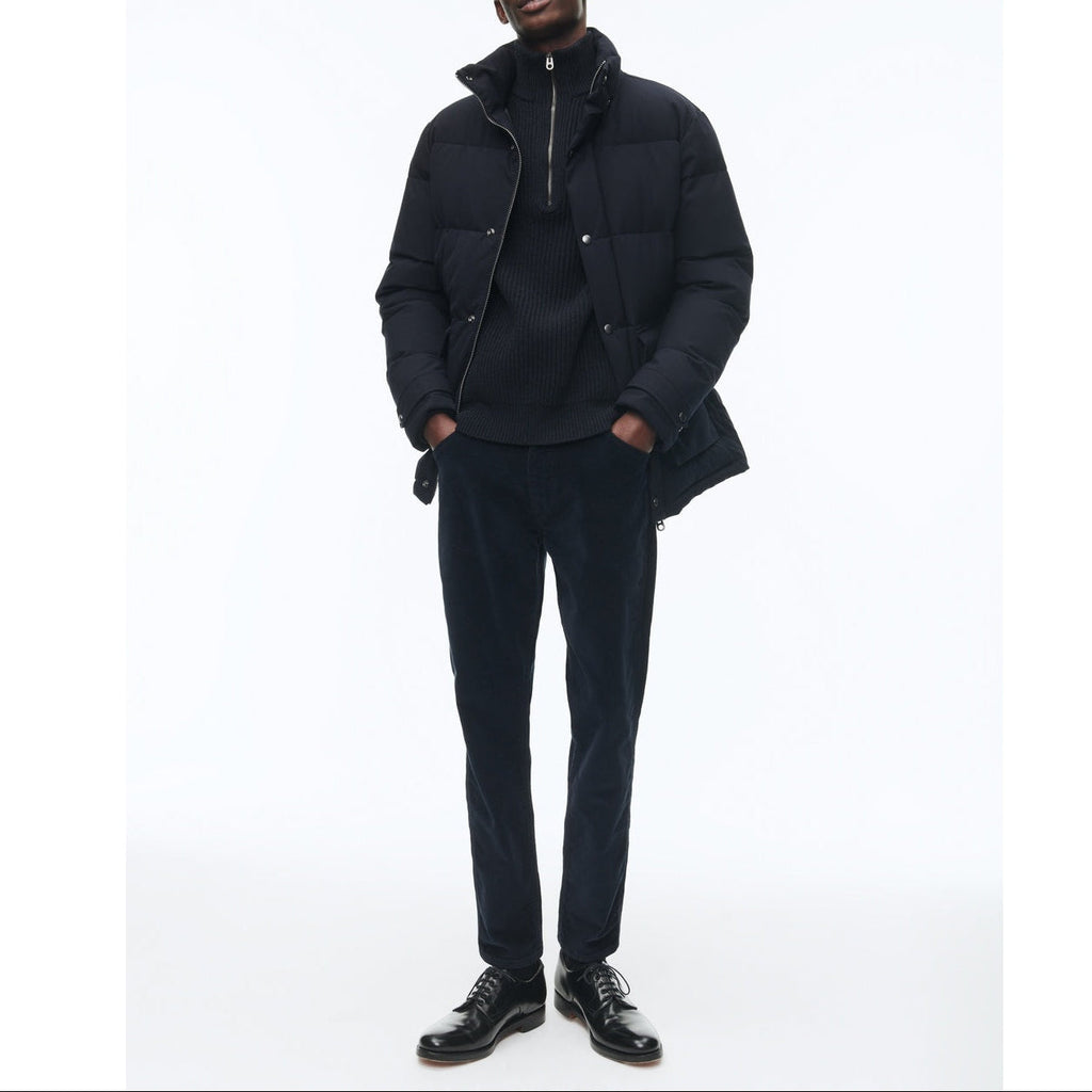 Fursac - Hooded Puffer Jacket in Water-Repellent Canvas - Blue