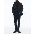 Fursac - Hooded Puffer Jacket in Water-Repellent Canvas - Blue