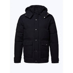 Fursac - Hooded Puffer Jacket in Water-Repellent Canvas - Blue