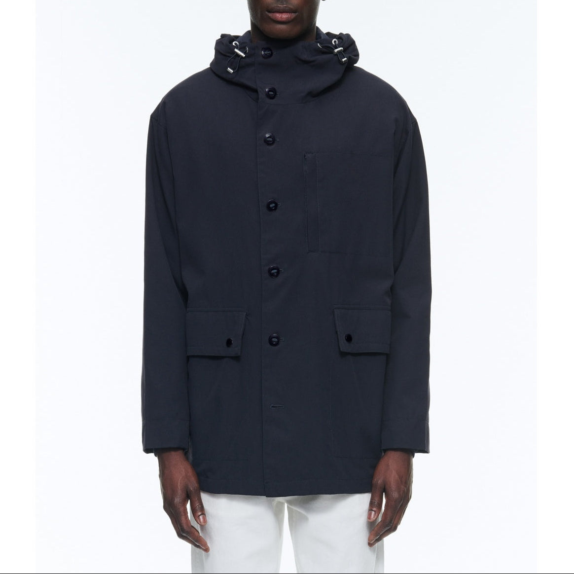 Fursac - Parka Nautique En Toile Technique - Bleu Marine