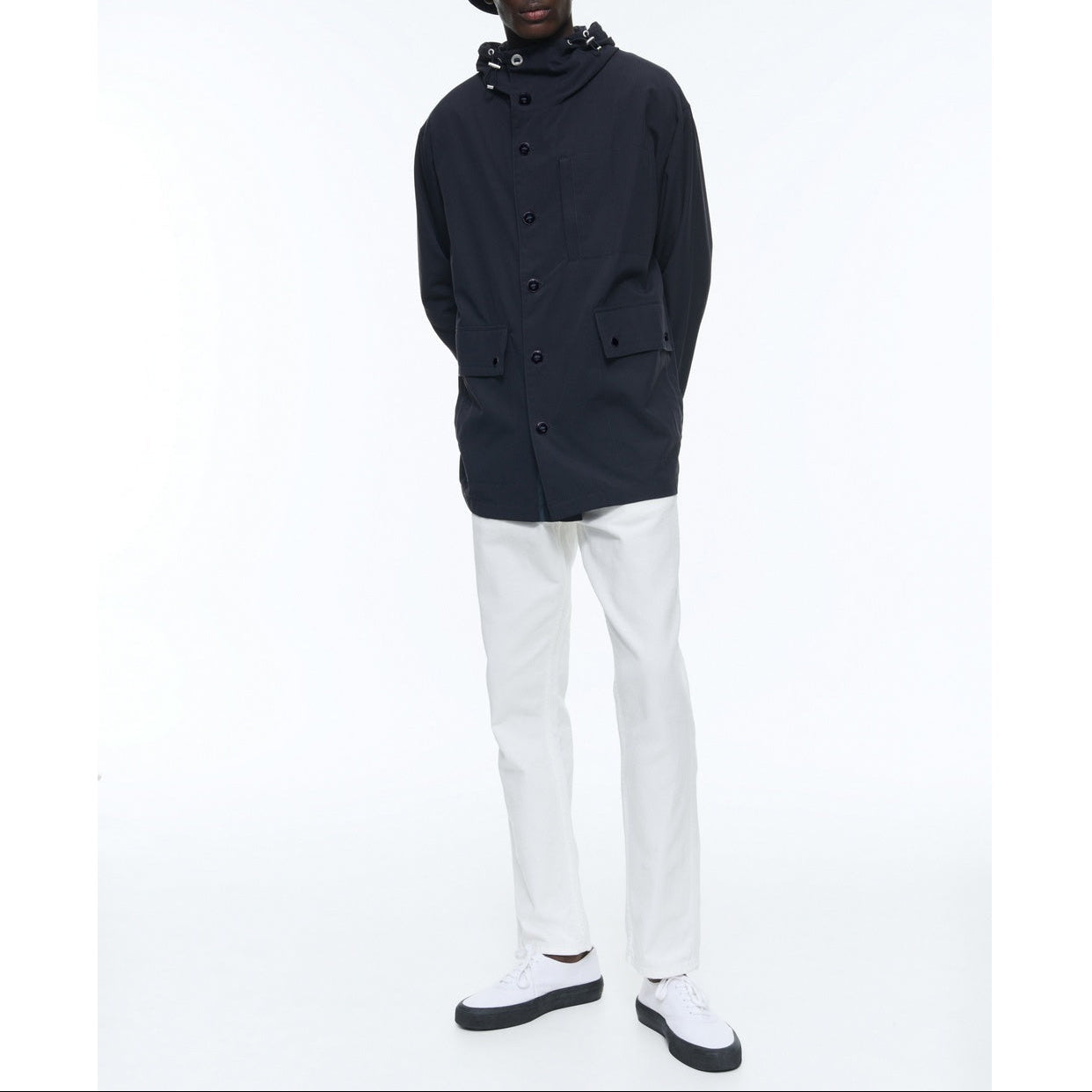 Fursac - Parka Nautique En Toile Technique - Bleu Marine