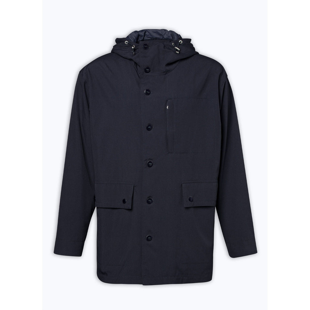 Fursac - Parka Nautique En Toile Technique - Bleu Marine