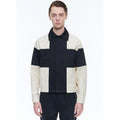 Fursac - Water-Repellent Canvas Jacket - Beige and Navy Blue